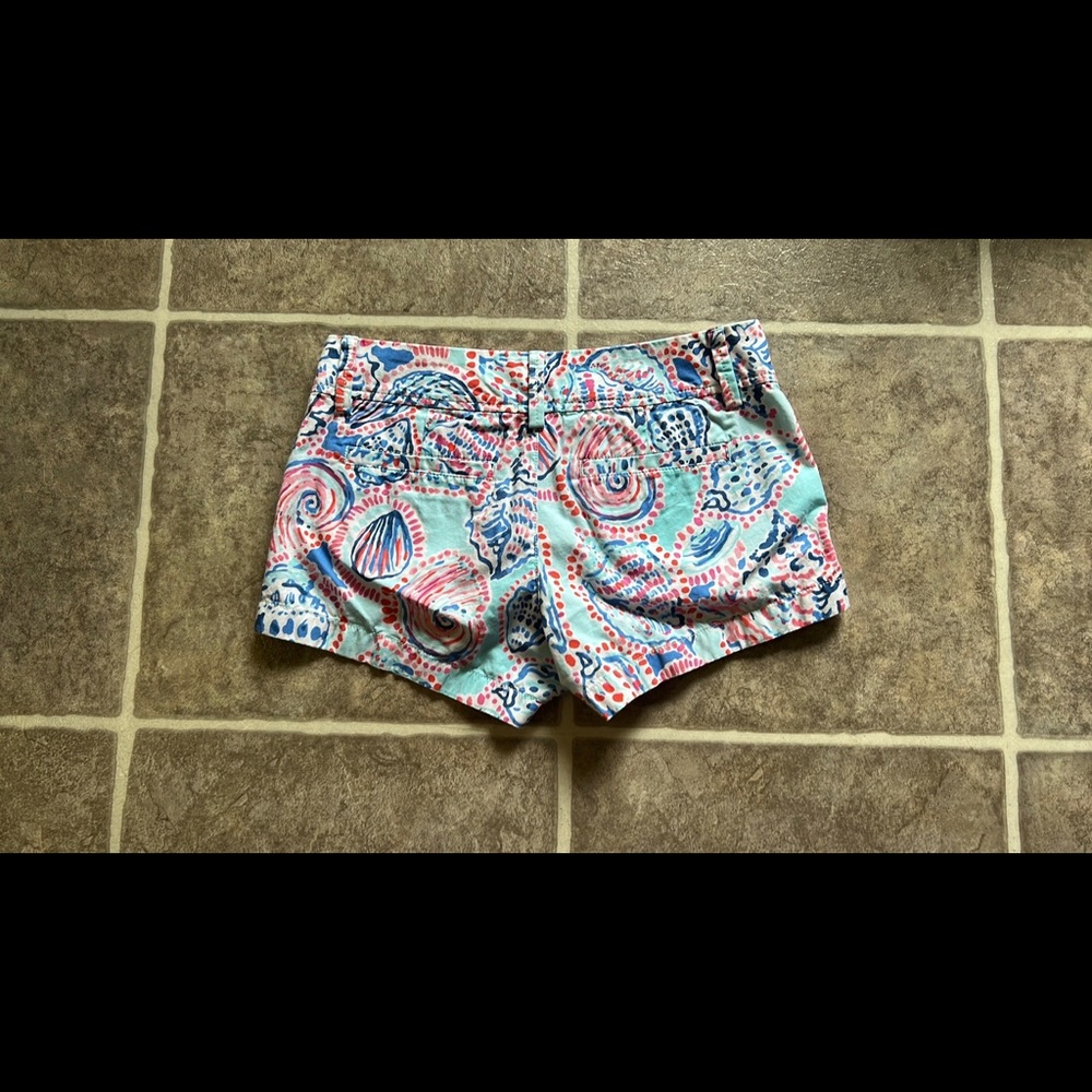 Lilly Pulitzer Walsh Shorts Shell Me About It Size 00 - Picture 3 of 4